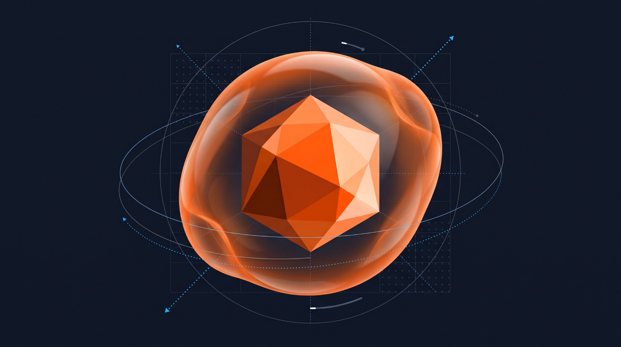 Faceted crystal inside its directional stiffness surface