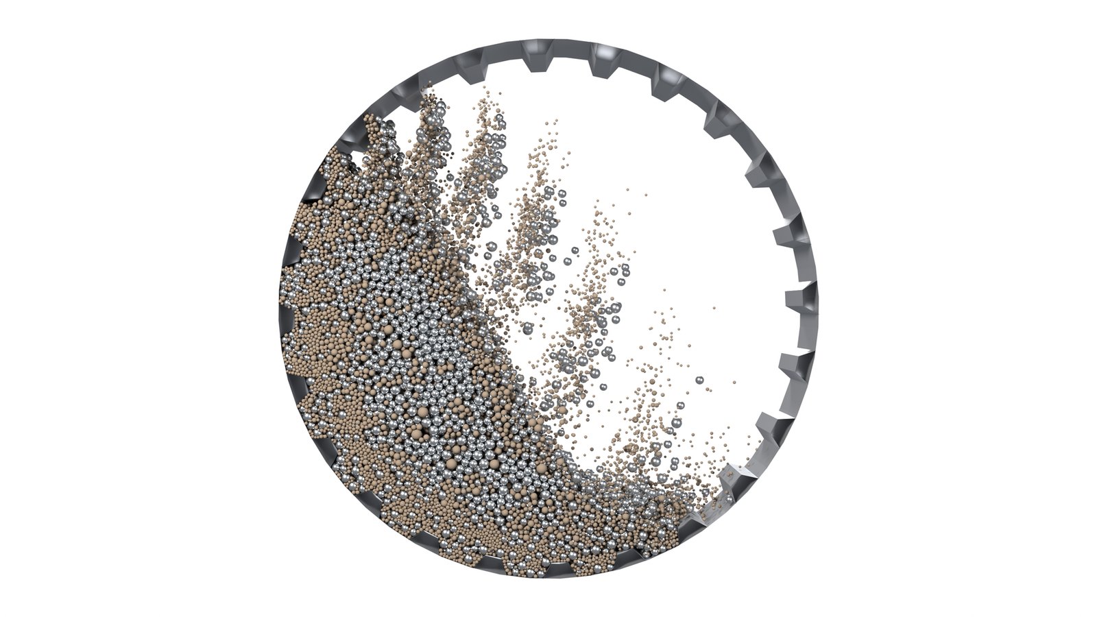 Ore breakage in a SAG mill